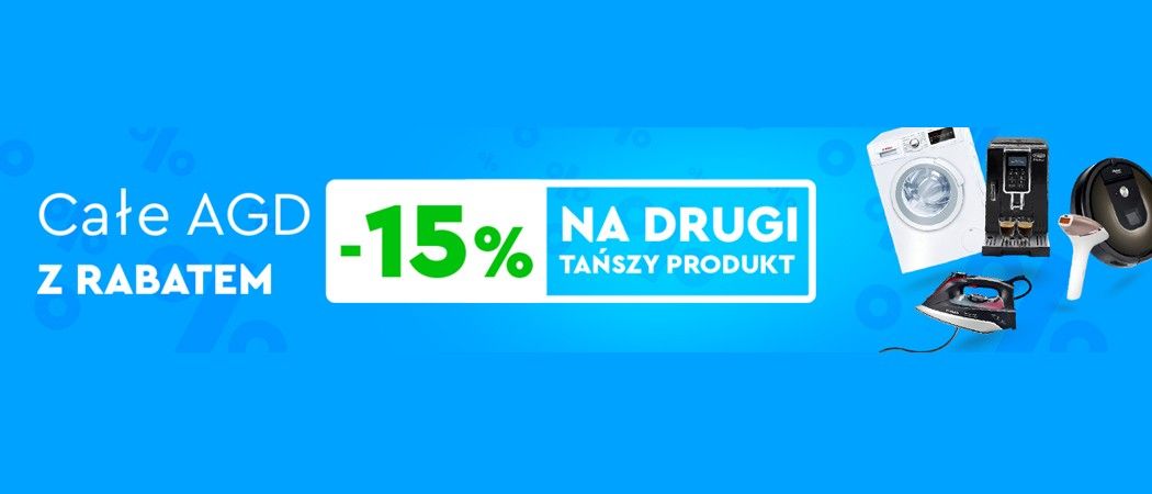 Promocja AGD w Ole Ole Promocja na AGD w Ole Ole - kup wybrane sprzęty i odbierz 15% rabatu na jeden z nich! Promocja na AGD w Ole Ole - kup wybrane sprzęty i odbierz 15% rabatu na jeden z nich!