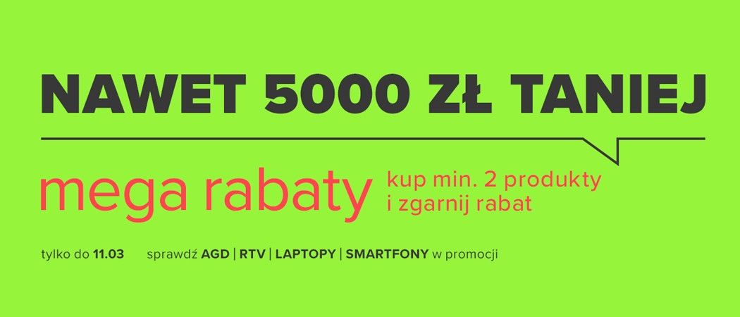 Promocja MEGA RABATY w Neonet - kup wybrane AGD nawet do 5000 zł taniej!