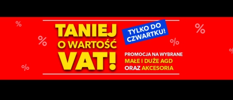 Promocja AGD bez VAT w RTV EURO AGD