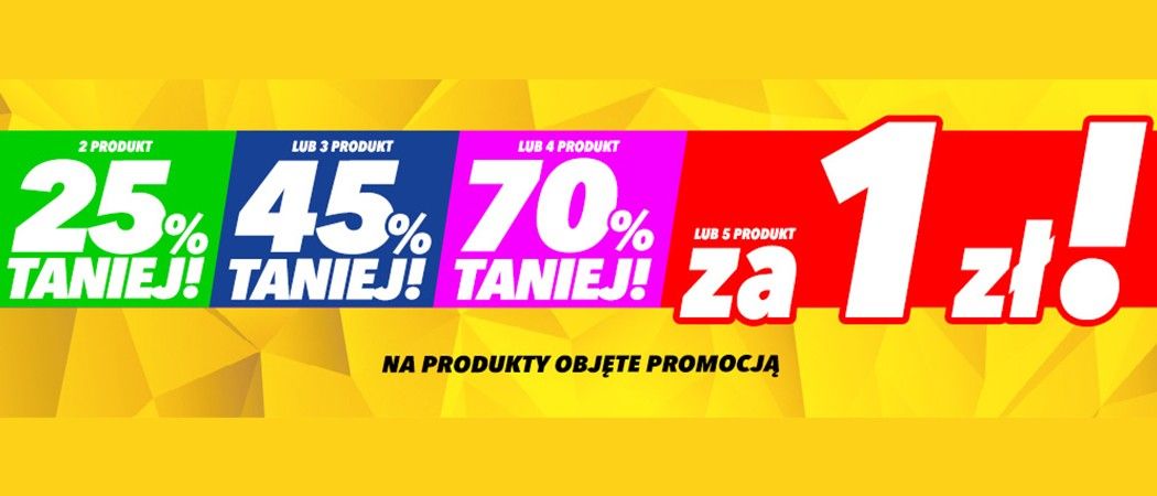 Promocja w Media Expert - kup promocyjne sprzęty i zyskaj rabat na jeden z nich lub piąty sprzęt za 1 zł!