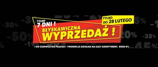 Promocja "Błyskawiczna wyprzedaż" w RTV EURO AGD