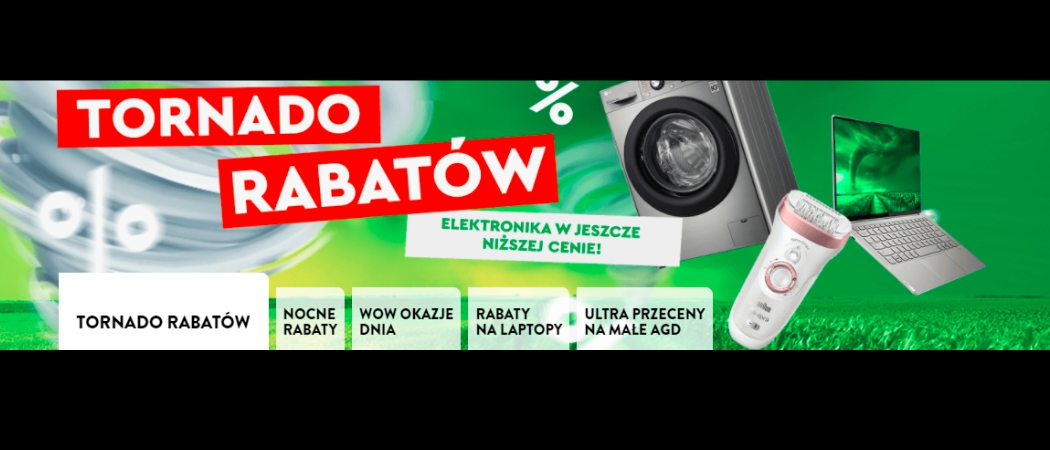 Promocja AGD w Ole Ole Promocja Tornado Rabatów w Ole Ole - kup taniej wybrane AGD! Promocja Tornado Rabatów w Ole Ole - kup taniej wybrane AGD!