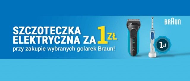 Promocja na golarki BRAUN w RTV EURO AGD