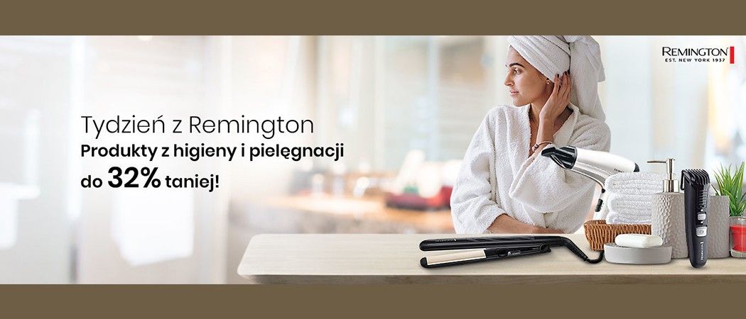 Promocja "Tydzień z Remington" w Zadowolenie - produkty do higieny i pielęgnacji do 32% taniej!