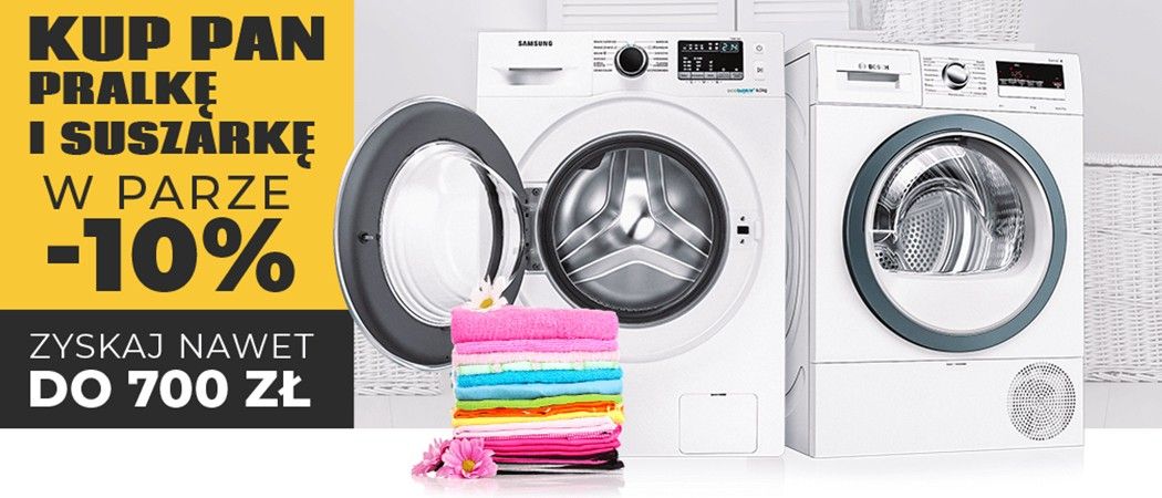 Promocja w Neo24 - kup pralkę i suszarkę w zestawie nawet do 700 zł taniej!
