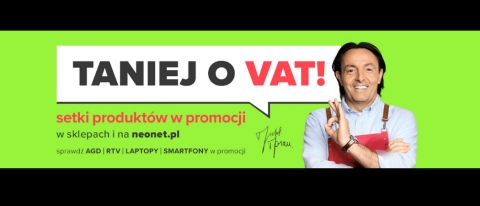 Promocja Taniej o VAT w Neonet