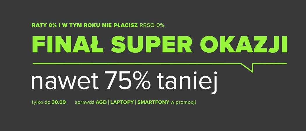 Finał promocji SUPER OKAZJE w Neonet - kup wybrane AGD do 75% taniej z kodem rabatowym!