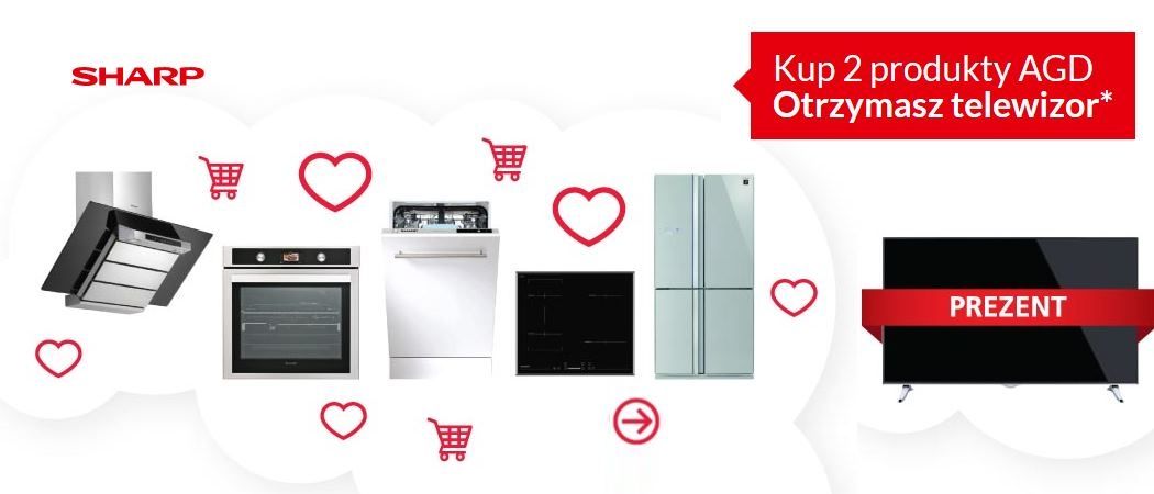 Promocja na AGD SHARP - kup AGD i odbierz telewizor gratis!