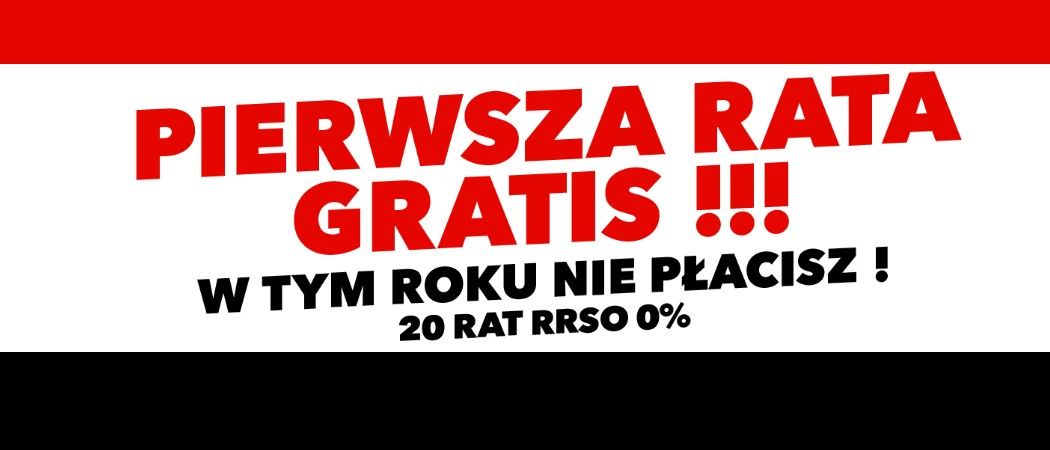 Kup wybrany sprzęt na 20 darmowych rat i otrzymaj ratę gratis i odroczenie spłaty w promocji RTV EURO AGD!