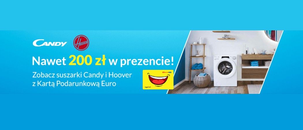 Promocja RTV EURO AGD na suszarki - kup promocyjną suszarkę i zyskaj do 200 zł na karcie podarunkowej!