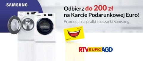 Promocja na pralki i suszarki SAMSUNG