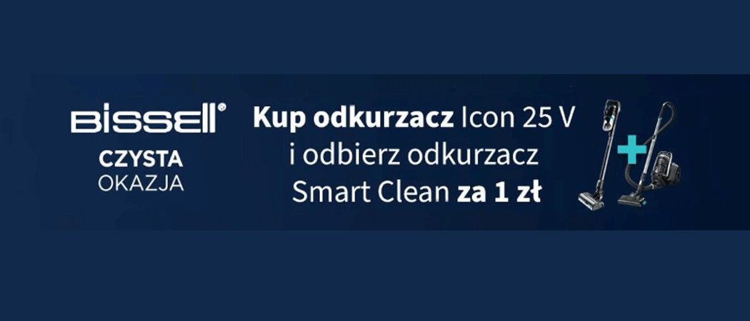 Promocja BISSELL w RTV EURO AGD - kup wybrany odkurzacz i zyskaj drugi odkurzacz w prezencie za 1 zł!