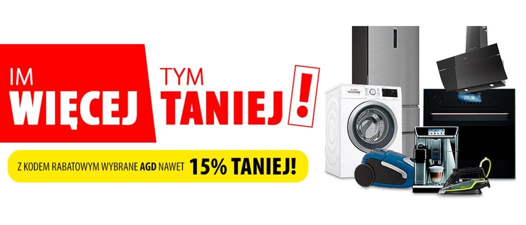 Promocja na AGD w Media Expert - im więcej tym taniej!