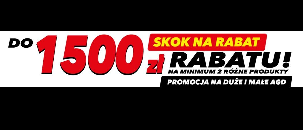 Promocja na AGD w RTV EURO AGD - kup 2 r&oacute;żne sprzęty z rabatem nawet do 1500 zł!