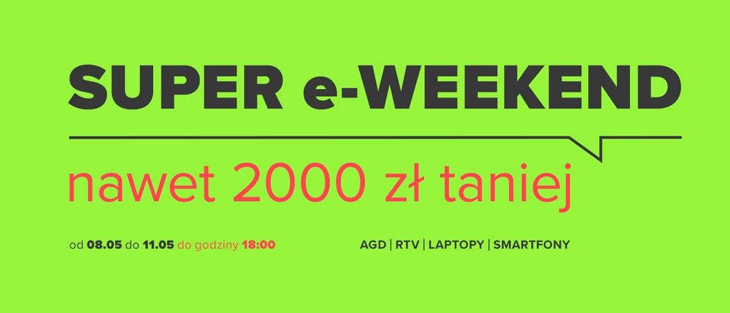 Promocja SUPER E-WEEKEND w Neonet - kup wybrane AGD taniej z kodem rabatowym!