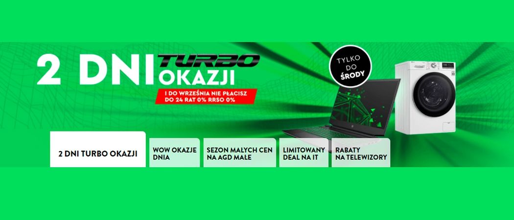 Promocja 2 DNI TURBO OKAZJI w Ole Ole - kup jeszcze taniej promocyjne AGD!