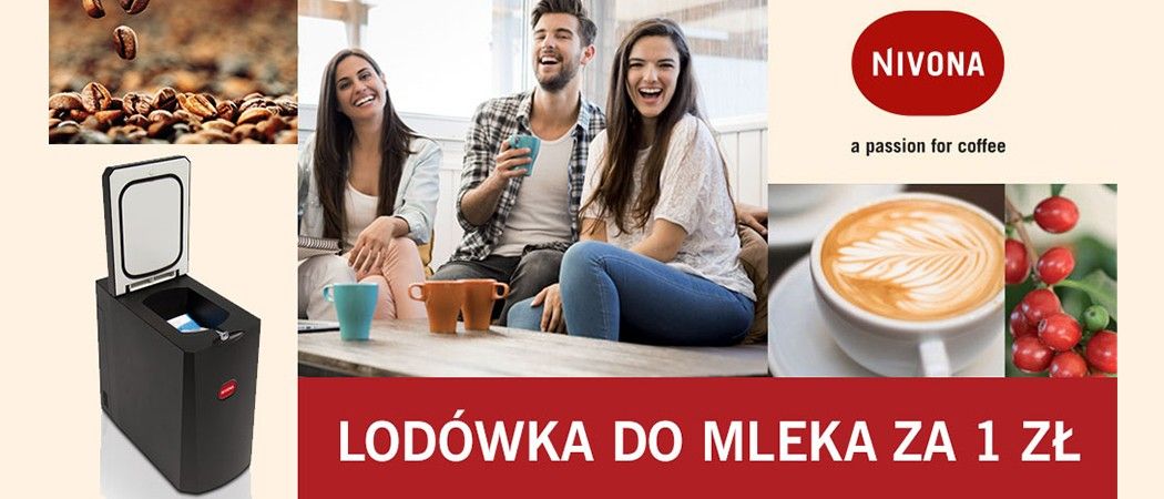 Promocja NIVONA w Media Expert - kup promocyjny ekspres i odbierz lod&oacute;wkę do mleka za 1 zł!