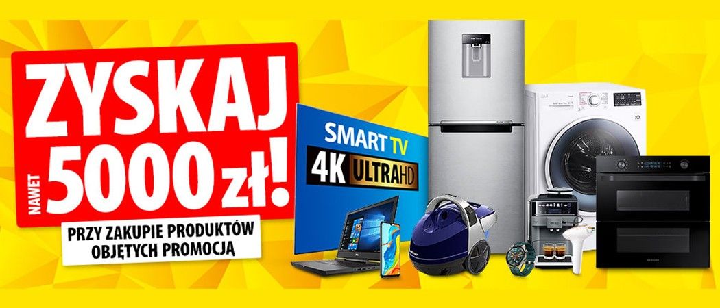 Kup promocyjne sprzęty i zyskaj nawet do 5000 zł rabatu w promocji Media Expert!