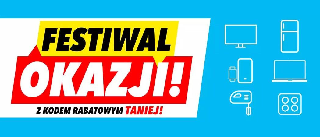Promocja FESTIWAL OKAZJI w Media Expert  - kup wybrane AGD taniej z kodem rabatowym!