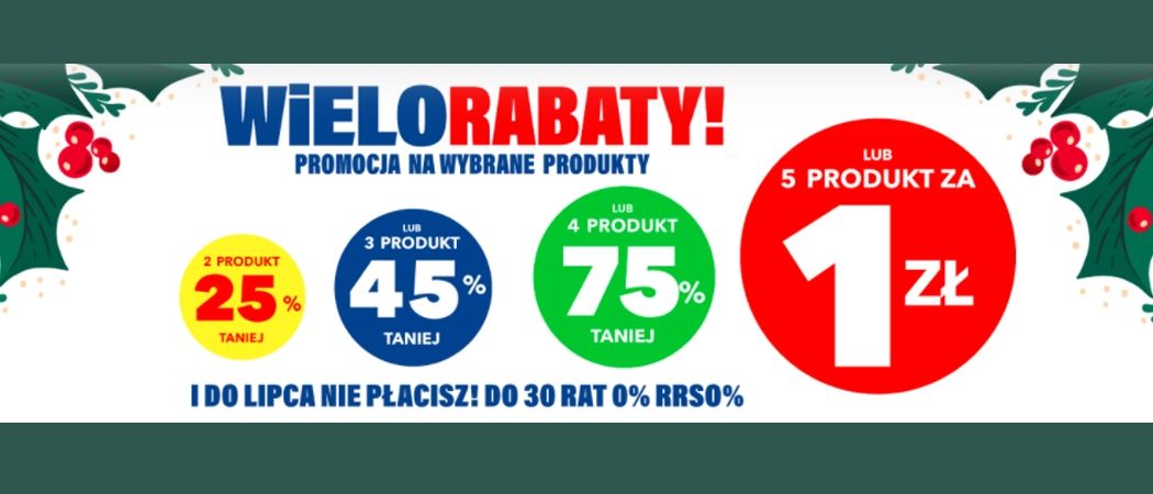Promocja WIELORABATY w RTV EURO AGD - kup wybrane AGD i zyskaj rabat na jeden ze sprzęt&oacute;w!