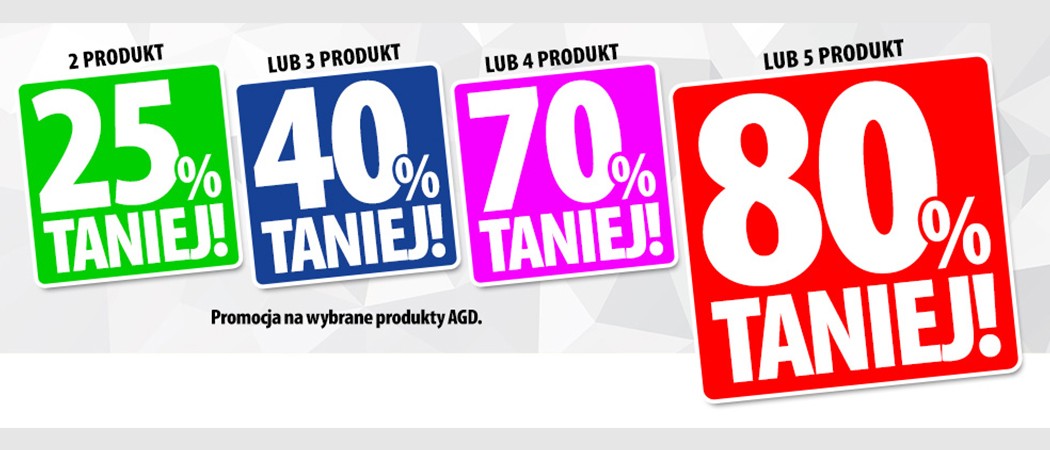 Promocja "Im więcej - tym taniej" w Media Expert - kup wybrane sprzęty i zyskaj nawet do 80% rabatu na jeden ze sprzęt&oacute;w!