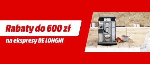 Promocja na ekspresy DeLonghi w Media Markt