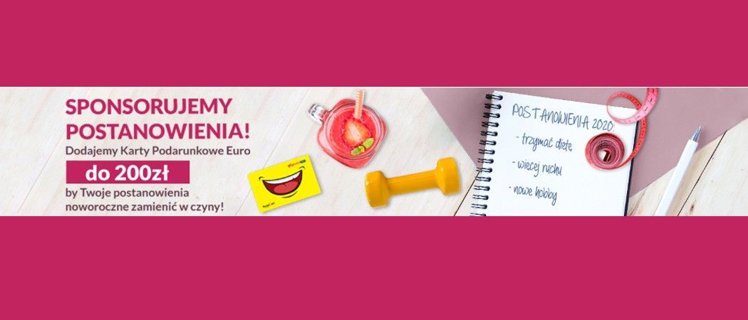 Kup promocyjny sprzęt i zyskaj do 200 zł na karcie podarunkowej w promocji "Sponsorujemy postanowienia" w RTV EURO AGD!