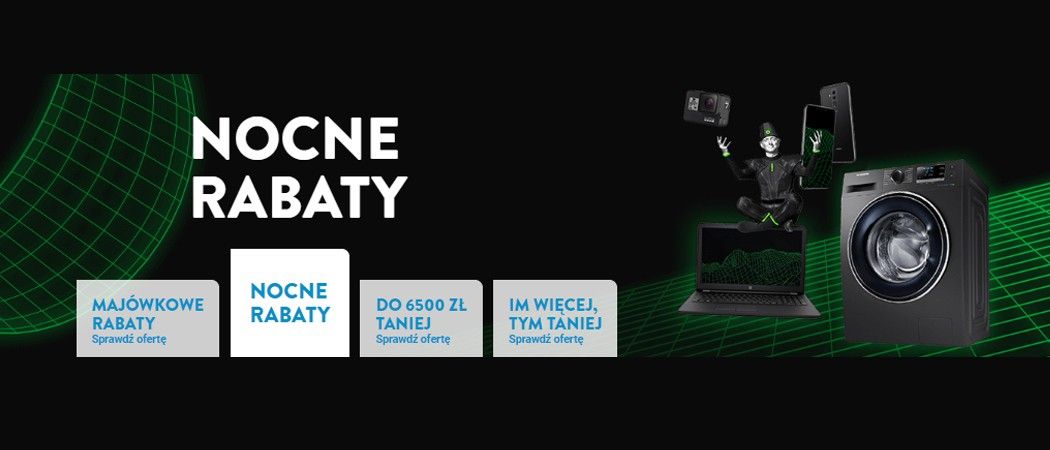 Promocja NOCNE RABATY w Ole Ole - kup taniej promocyjne AGD!
