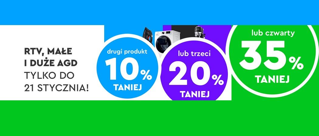 Promocja w Ole Ole - kup zestaw sprzęt&oacute;w AGD i odbierz nawet do 35% zniżki na jeden ze nich!