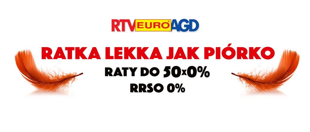 Kup sprzęt AGD na darmowe raty w promocji ratalnej RTV EURO AGD!