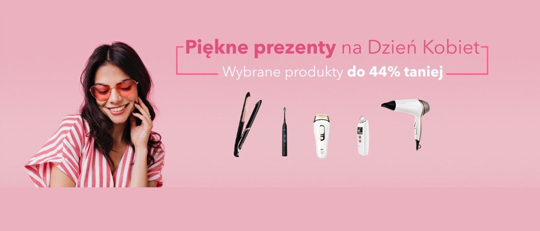Promocja PREZENTY NA DZIEŃ KOBIET w RTV EURO AGD - kup wybrane małe AGD do 44% taniej!
