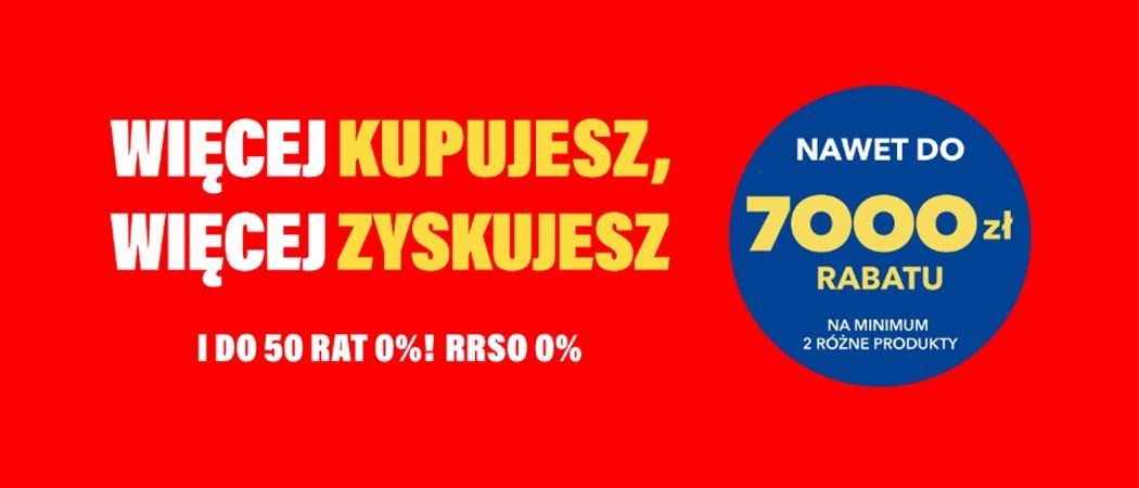 Promocja WIĘCEJ KUPUJESZ, WIĘCEJ ZYSKUJESZ w RTV EURO AGD - kup taniej wybrany zestaw AGD!