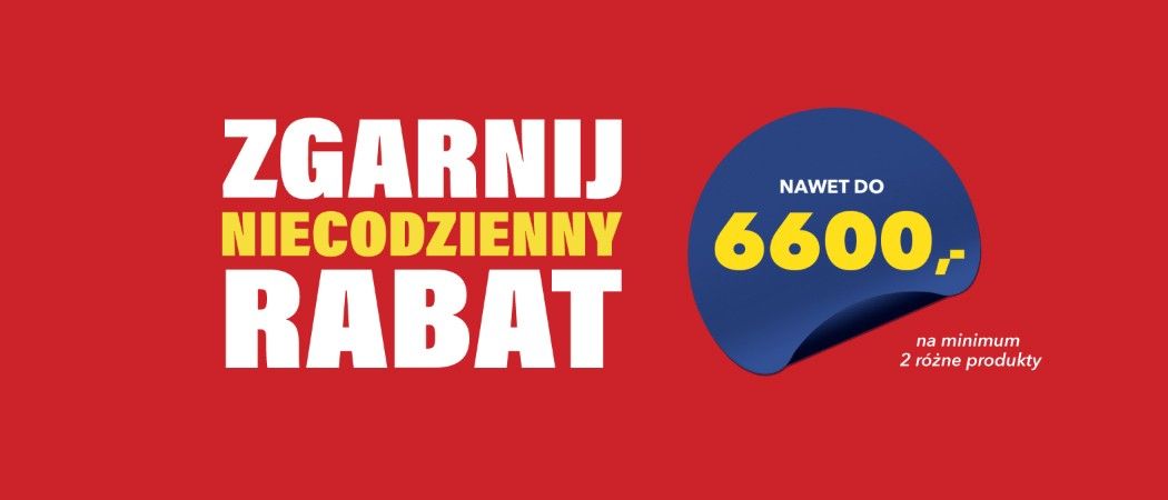 Promocja ZGARNIJ NIECODZIENNY RABAT w RTV EURO AGD - kup jeszcze taniej wybrane AGD!