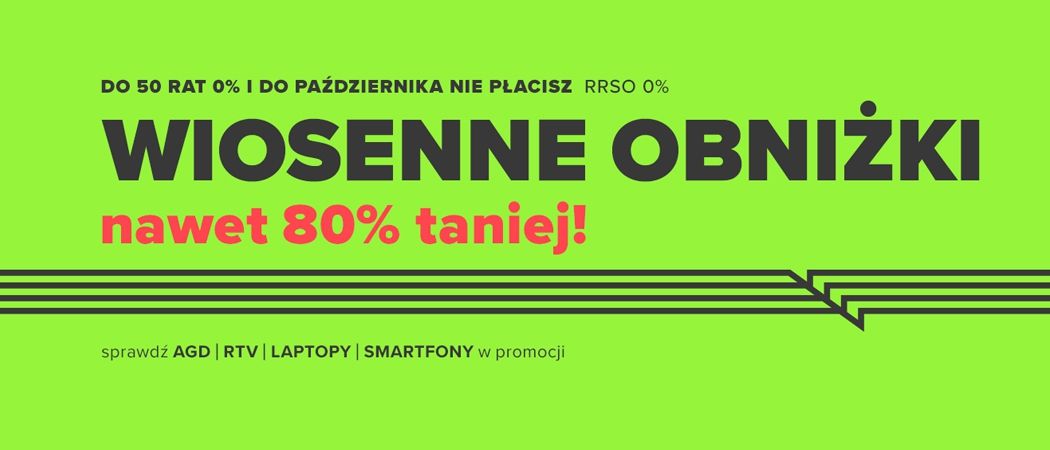 Promocja WIOSENNE OBNIŻKI w Neonet - kup wybrane AGD taniej z kodem rabatowym!