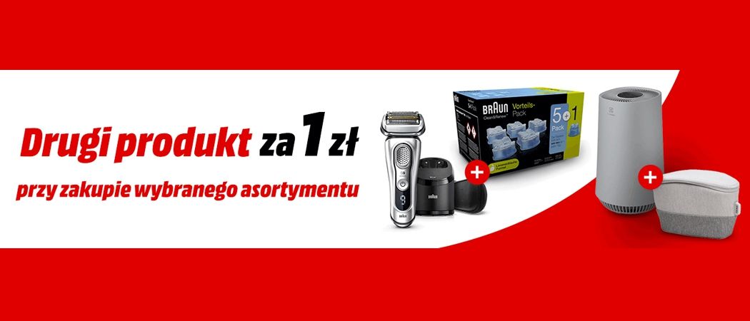 Promocja DRUGI PRODUKT ZA 1 ZŁ w Media Markt - kup wybrane małe AGD i zyskaj prezent za 1 zł!