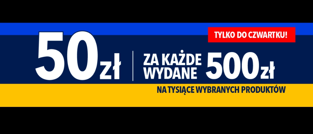 Promocja AGD w Rtv Euro Agd Promocja 50 zł za 500 zł w Rtv Euro Agd - kup taniej wybrane AGD! Promocja 50 zł za 500 zł w Rtv Euro Agd - kup taniej wybrane AGD!