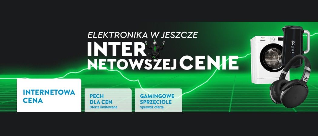 Promocja INTERNETOWA CENA w Ole Ole - kup jeszcze taniej wybrane AGD!