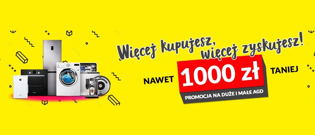 Promocja na AGD i AGD do zabudowy - nawet 1000 złotych rabatu w EURO!