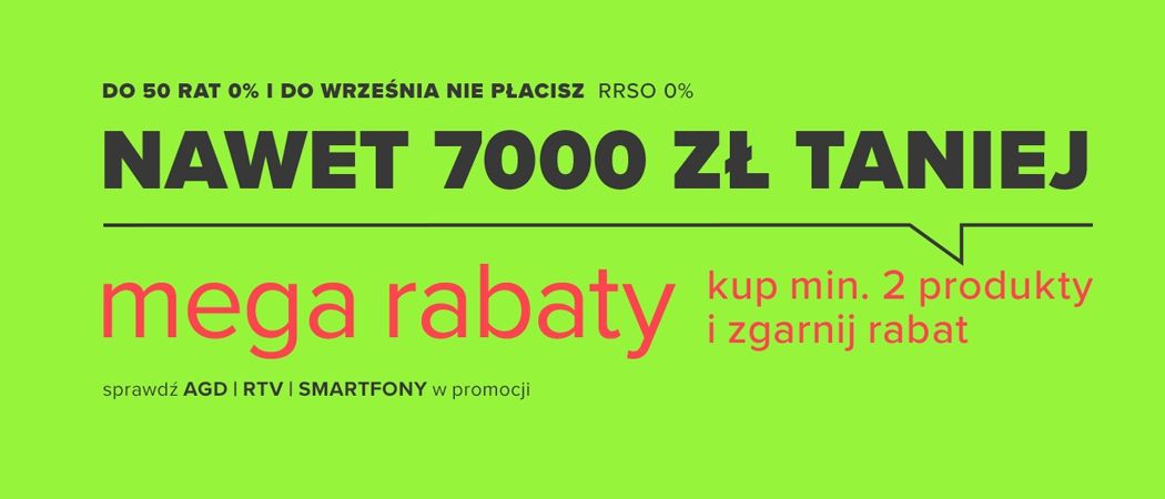 Promocja AGD w Neonet Promocja MEGA RABATY w Neonet - kup promocyjne AGD nawet do 7000 zł taniej! Promocja MEGA RABATY w Neonet - kup promocyjne AGD nawet do 7000 zł taniej!