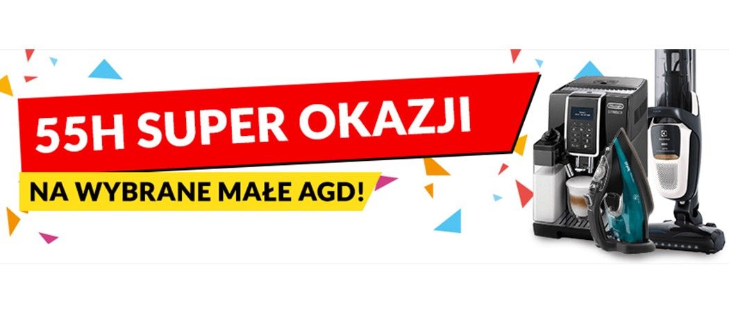 Promocja "55h super okazji" w RTV EURO AGD - kup wybrany sprzęt małego AGD i zyskaj dodatkowy rabat!