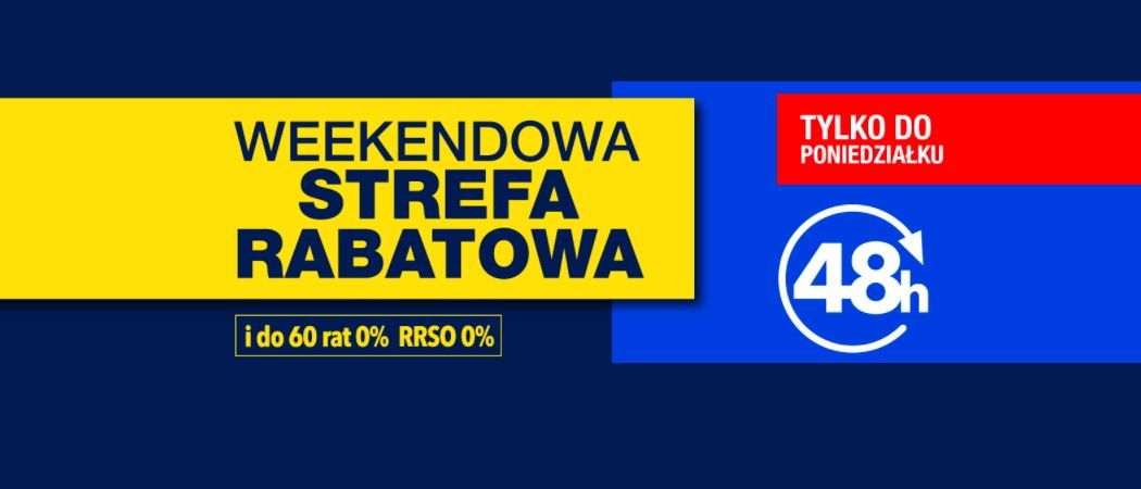 Promocja WEEKENDOWA STREFA RABATOWA w RTV EURO AGD - kup jeszcze taniej wybrane AGD!