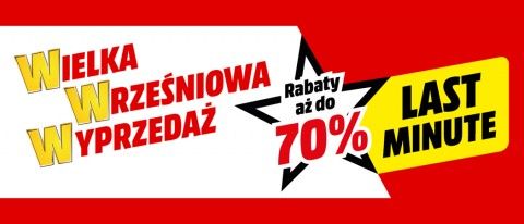 Promocja WIELKA WRZEŚNIOWA WYPRZEDAŻ w Media Markt