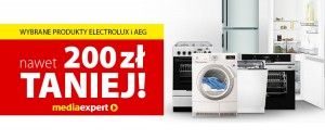 Promocja na sprzęt AGD Electrolux i AEG w Media Expert
