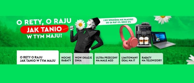Promocja O RETY, O RAJU JAK TANIO W TYM MAJU w Ole Ole