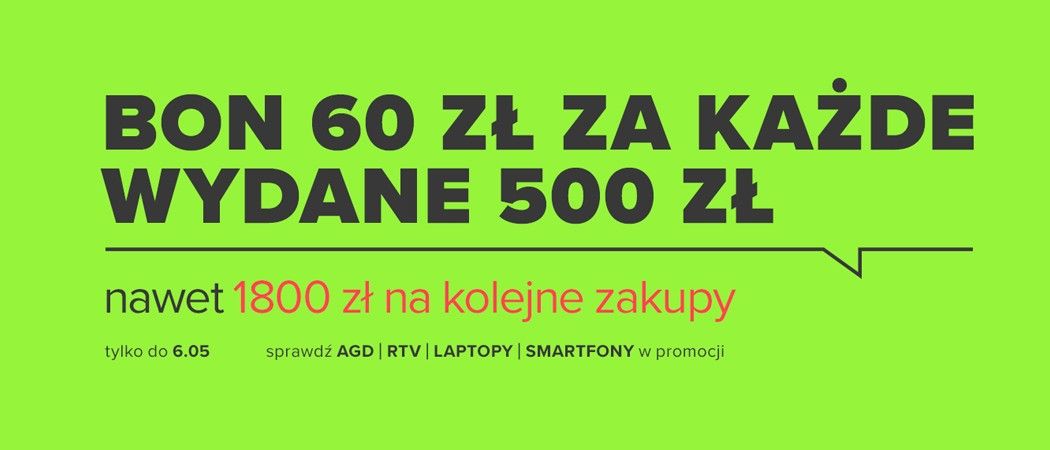 Promocja w Neonet - kup wybrane AGD i zyskaj nawet do 1800 zł na kolejne zakupy!