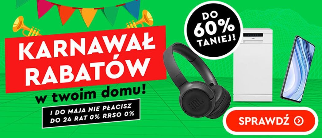 Promocja KARNAWAŁ RABAT&Oacute;W w Ole Ole - kup promocyjne AGD nawet do 60% taniej!