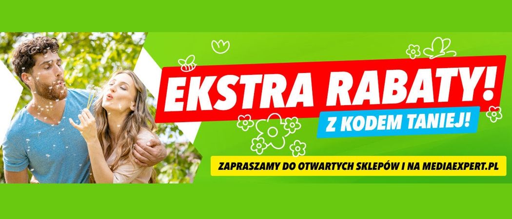 Promocja EKSTRA RABATY! w Media Expert - kup wybrane AGD taniej z kodem rabatowym!