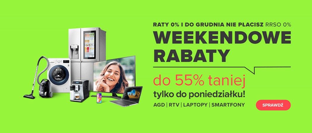 Promocja WEEKENDOWE RABATY w Neonet - kup wybrane AGD taniej z kodem rabatowym!