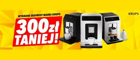 Promocja na ekspresy KRUPS w Media Expert