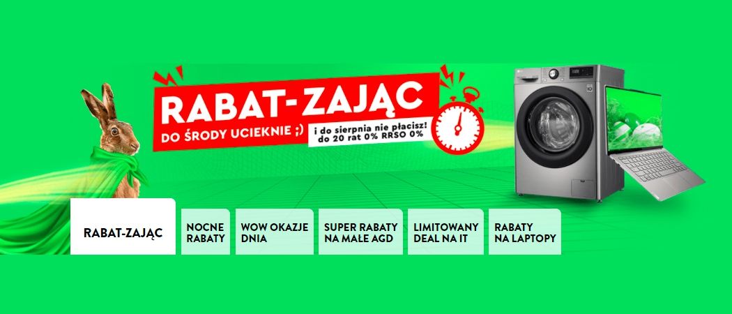 Promocja RABAT ZAJĄC w Ole Ole - kup jeszcze taniej promocyjne AGD!